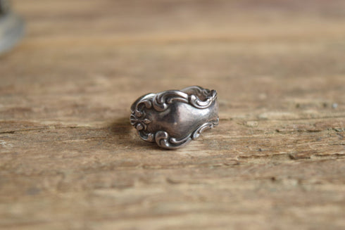 Silver Spoon Ring - size 6